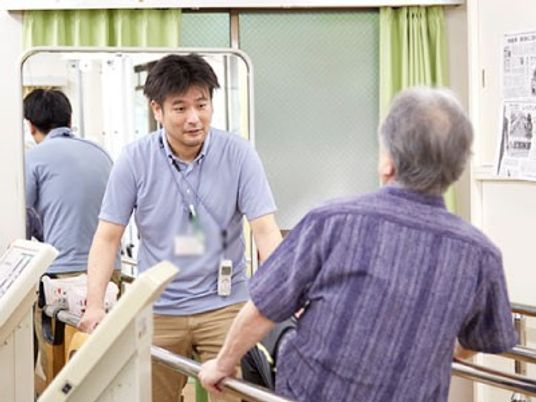 スタッフと利用者の体操