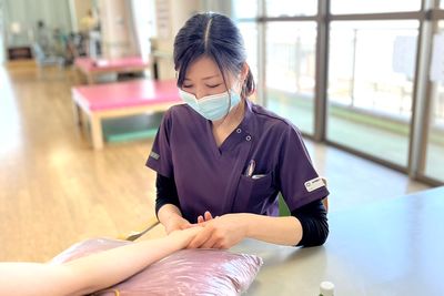 和やかなケアの様子