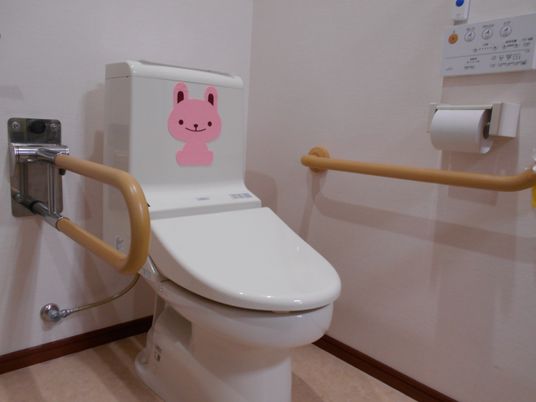 やさしい雰囲気のトイレ