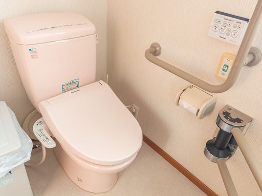 バリアフリー設計のトイレ