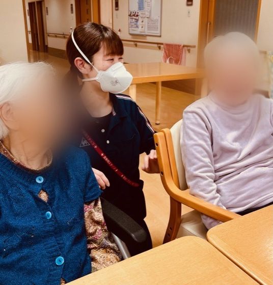 楽しそうな交流の場