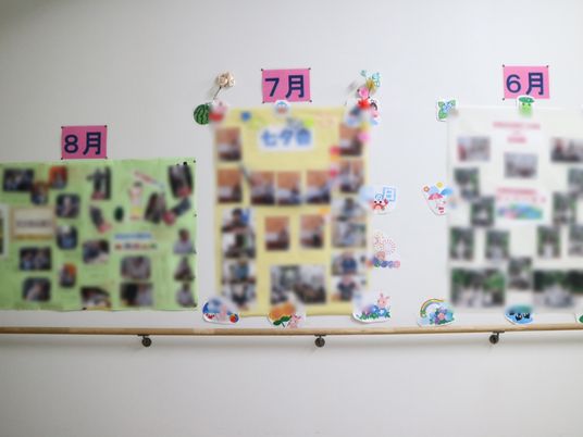 壁に飾られた活動写真
