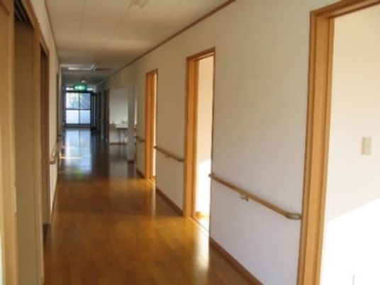日差しが射す廊下