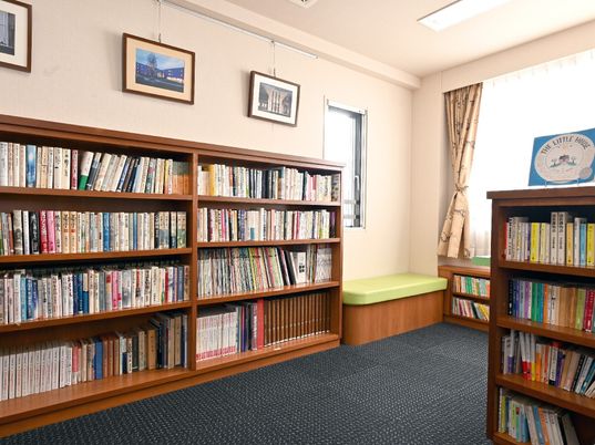 充実した図書コーナー