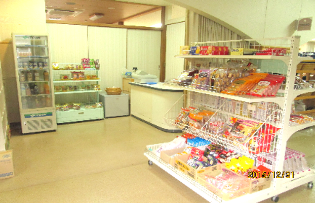 スナックと飲料の売店