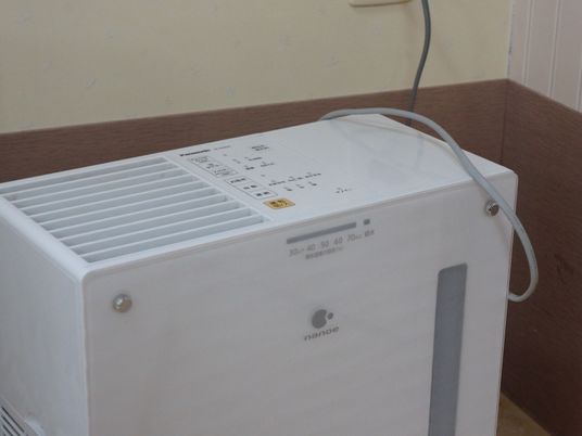 空気清浄機のアップ