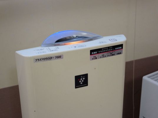 浄水器のクローズアップ