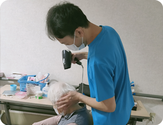 理美容室の様子