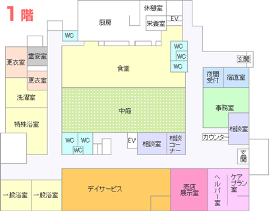 施設の間取り図