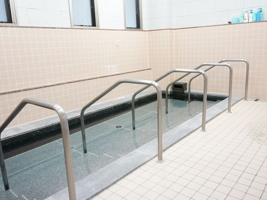 安全な手すり付き浴室