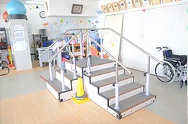 階段のある機能訓練室