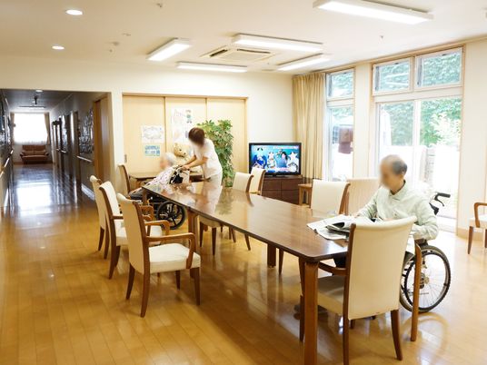 明るいダイニング風景