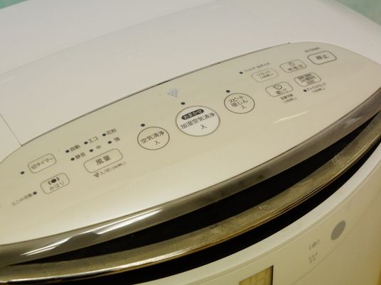 洗濯機の操作パネル