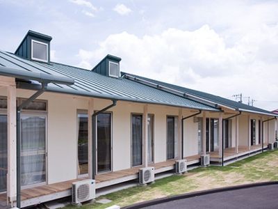 一連の個室と外観