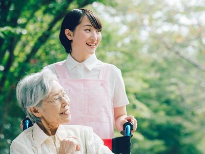 介護の現場での笑顔の瞬間