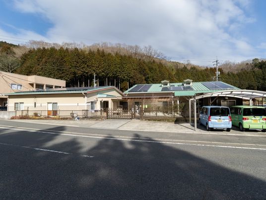 緑豊かな外観