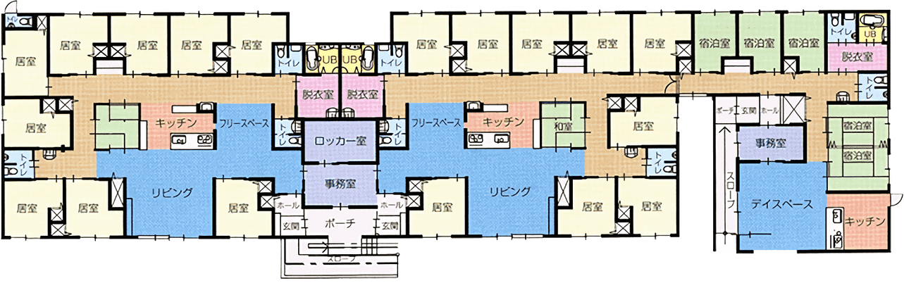 詳細なフロア図