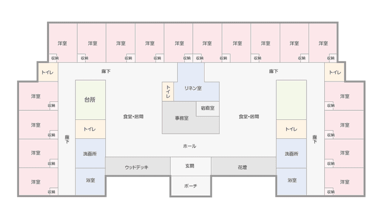 施設の間取り図
