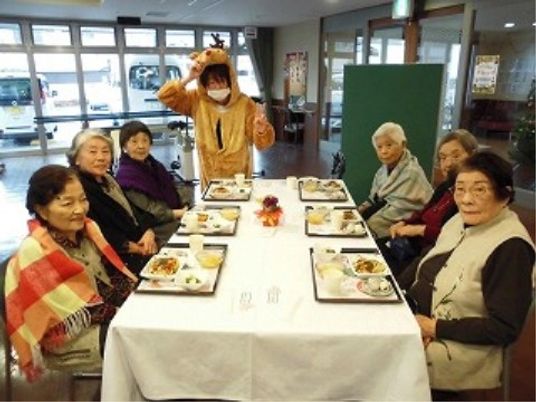 楽しいイベントの食堂