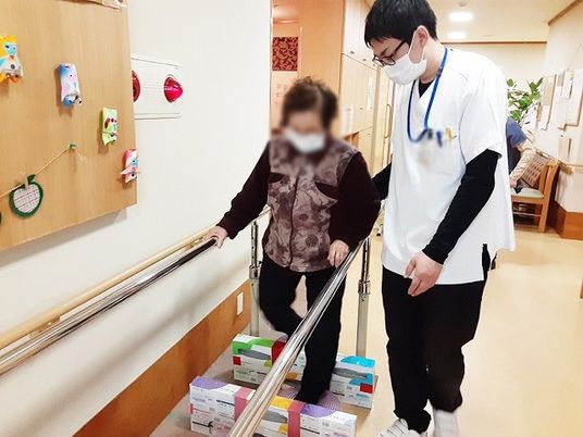 歩行訓練の様子
