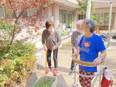 中庭でのアクティビティ