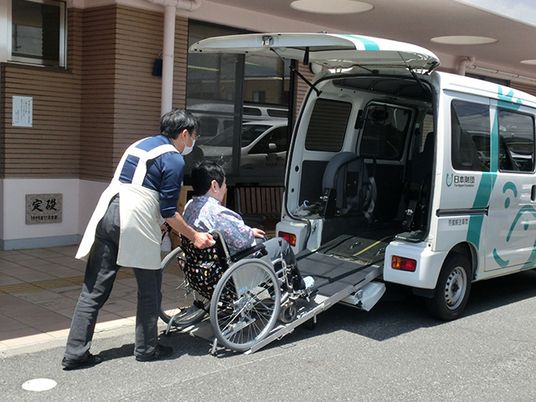 介助が行われるエントランス
