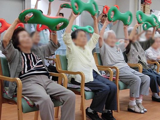 活動的な様子の機能訓練室