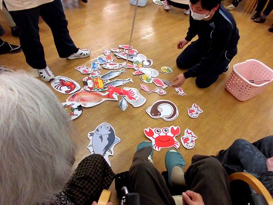 ゲーム中の人々の様子