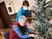 クリスマス準備中の居室