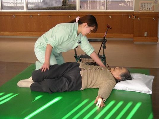 穏やかな訓練の場面