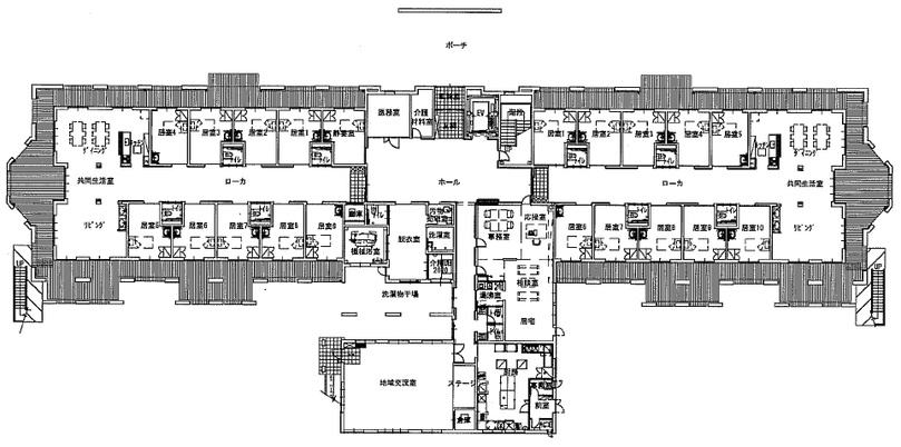 施設の間取り図