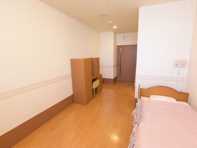 ゆったりした居室の一角