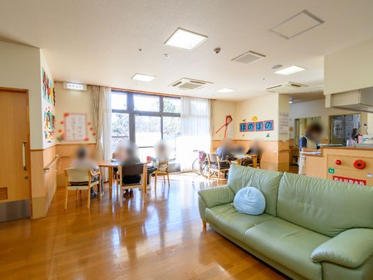 ゆとりある居心地の共有スペース