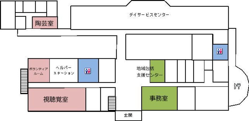 広々とした案内図