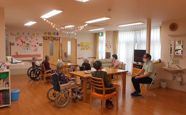 落ち着いた活動の部屋
