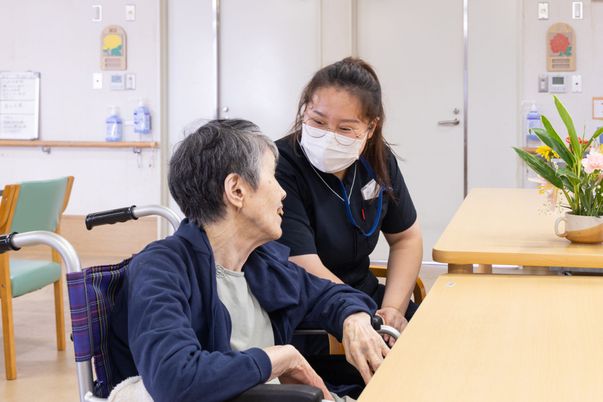 職員と利用者の交流