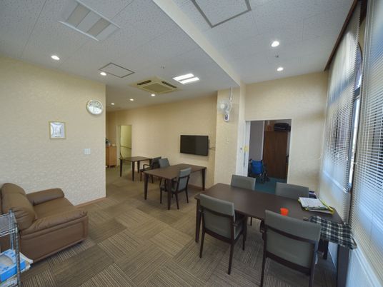 広々とした快適な休憩室