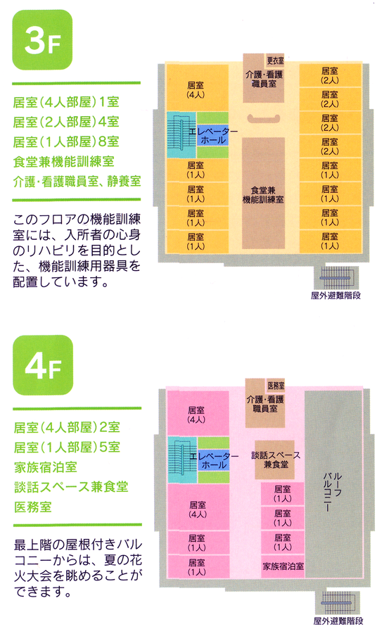 中庭の案内図