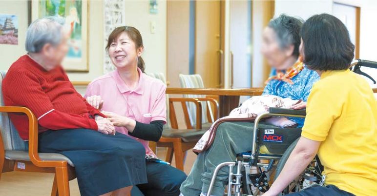 和やかな交流の伝わる居室