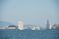 海から望む都市の景観