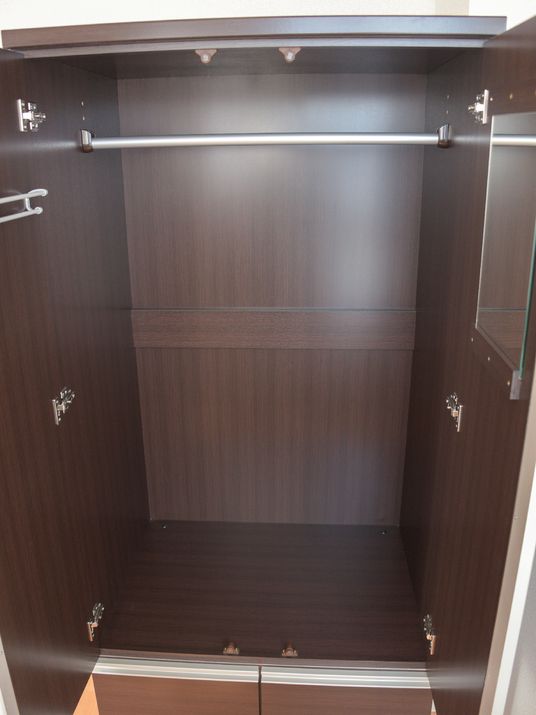 茶色の洋室クローゼット
