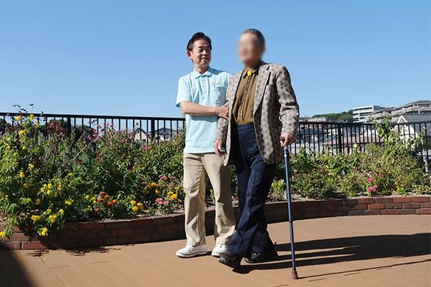 晴れた日のテラス