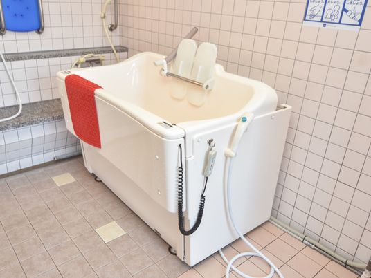 清潔感のある浴室設備