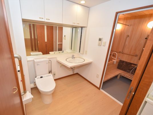 清潔な洗面トイレスペース