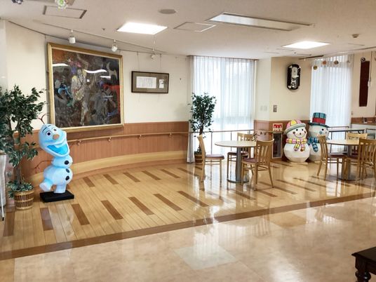 温かみのある共有スペース
