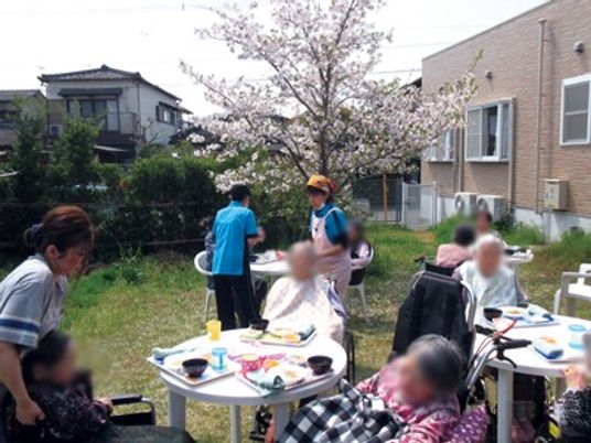 ゆったり寛げる庭