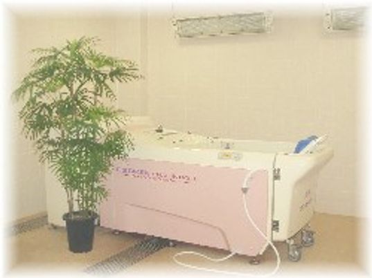 開放的な浴室
