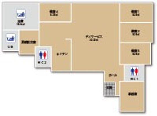 広々とした間取りの図面  