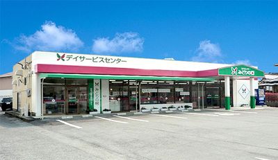 青空の下の看板