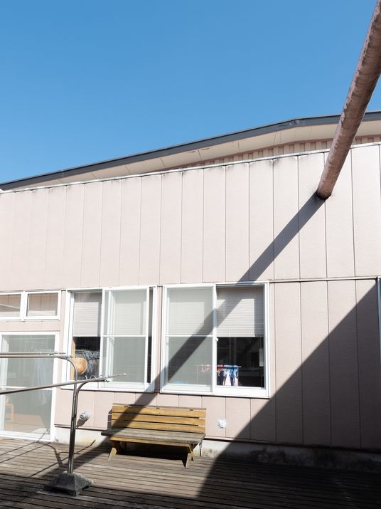 日差しのテラス席